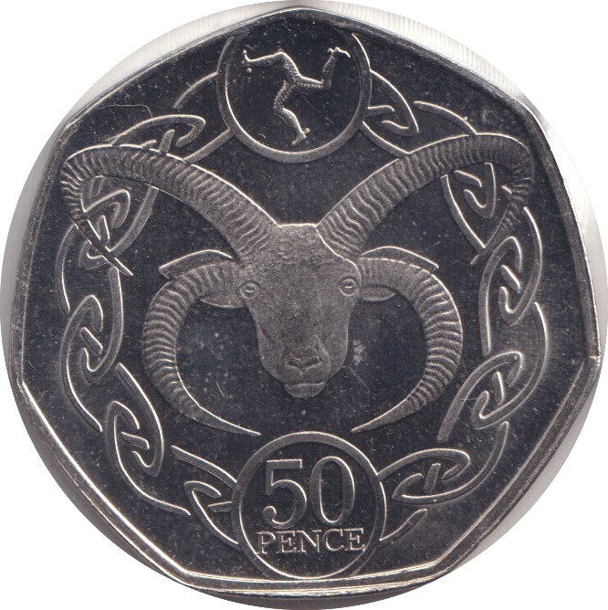 2019 FIFTY PENCE - IOM GOAT - WORLD COINS - Cambridgeshire Coins