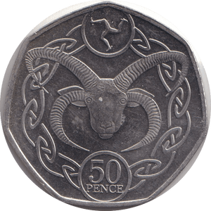 2019 FIFTY PENCE - IOM GOAT - WORLD COINS - Cambridgeshire Coins