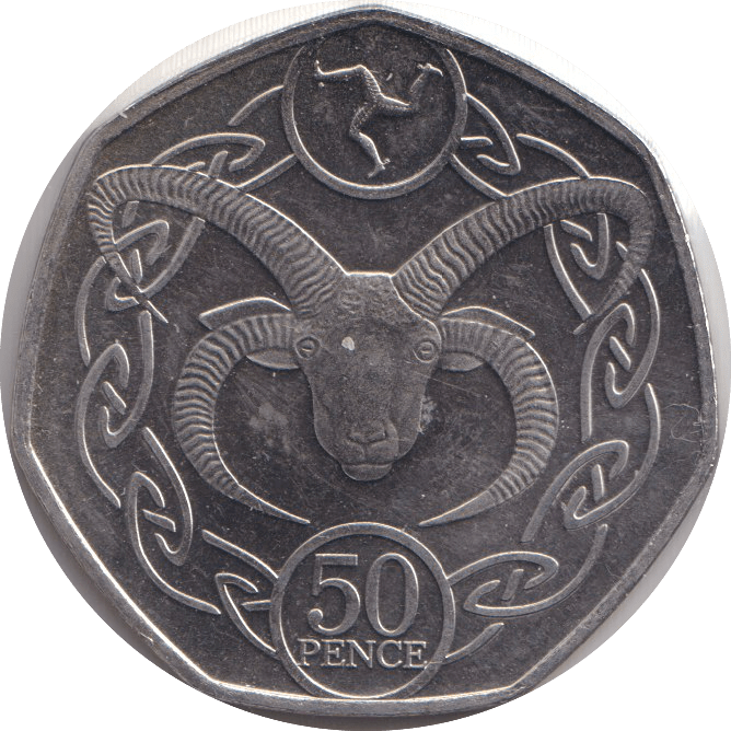 2019 FIFTY PENCE - IOM GOAT - WORLD COINS - Cambridgeshire Coins