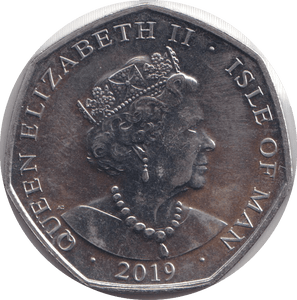 2019 FIFTY PENCE - IOM HOOK - WORLD COINS - Cambridgeshire Coins