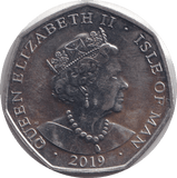 2019 FIFTY PENCE - IOM HOOK - WORLD COINS - Cambridgeshire Coins