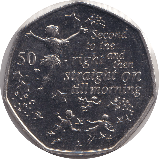 2019 FIFTY PENCE - IOM PETER PAN - WORLD COINS - Cambridgeshire Coins