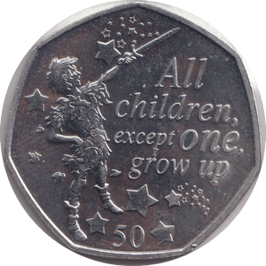 2019 FIFTY PENCE - IOM PETER PAN - WORLD COINS - Cambridgeshire Coins