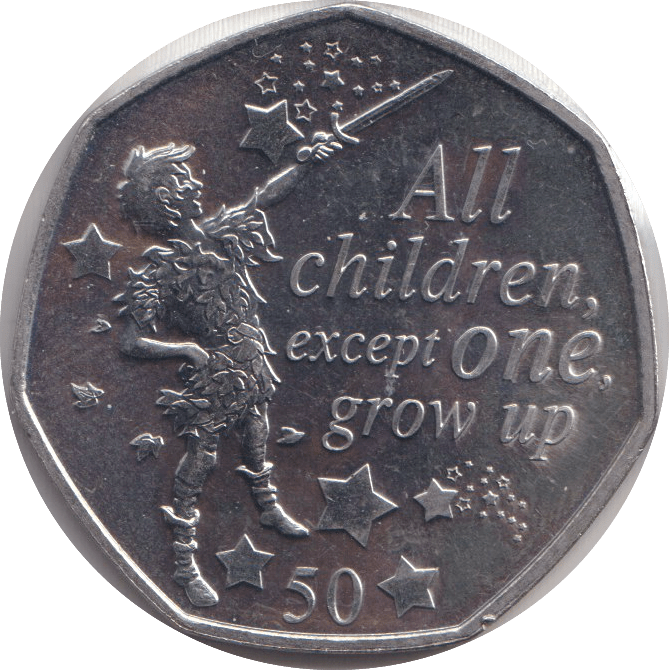 2019 FIFTY PENCE - IOM PETER PAN - WORLD COINS - Cambridgeshire Coins