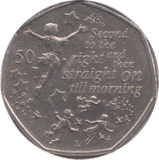 2019 FIFTY PENCE ISLE OF MAN - WORLD COINS - Cambridgeshire Coins