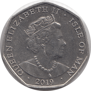 2019 FIFTY PENCE ISLE OF MAN - WORLD COINS - Cambridgeshire Coins