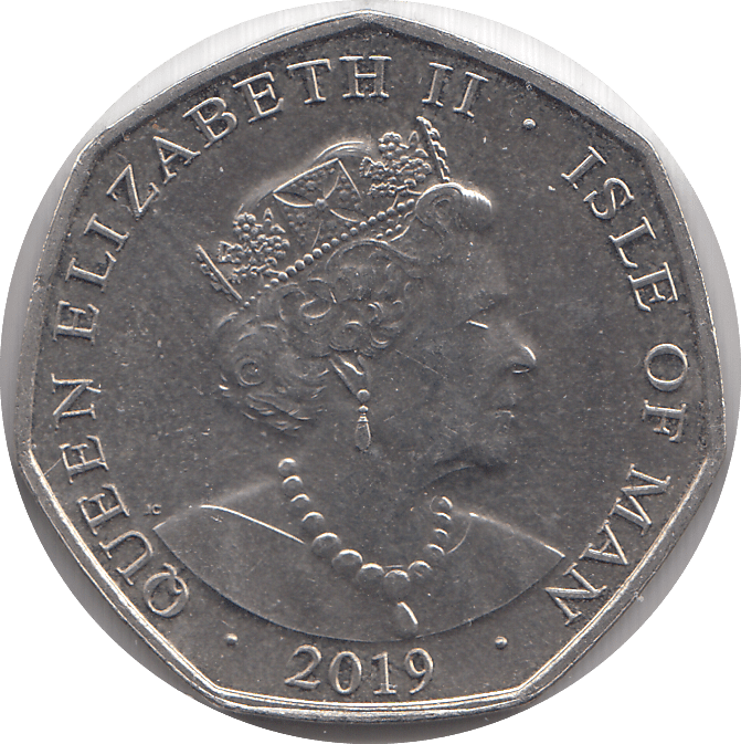2019 FIFTY PENCE ISLE OF MAN - WORLD COINS - Cambridgeshire Coins