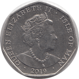 2019 FIFTY PENCE ISLE OF MAN - WORLD COINS - Cambridgeshire Coins