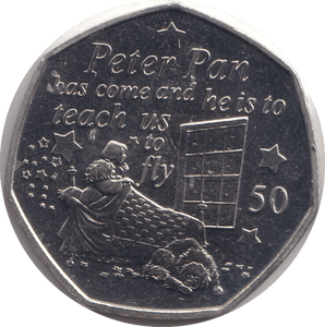 2019 FIFTY PENCE - PETER PAN - WORLD COINS - Cambridgeshire Coins