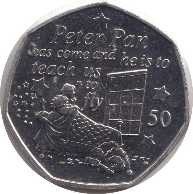 2019 FIFTY PENCE - PETER PAN - WORLD COINS - Cambridgeshire Coins