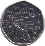 2019 FIFTY PENCE - PETER PAN - WORLD COINS - Cambridgeshire Coins