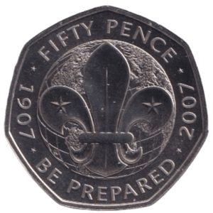 2019 FIFTY PENCE SCOUT MOVEMENT ( BU ) - 50p BU - Cambridgeshire Coins