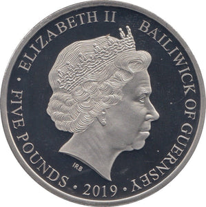 2019 FIVE POUNDS BAILIWICK OF GUERNSEY 2 - WORLD COINS - Cambridgeshire Coins