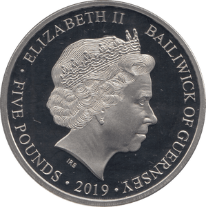 2019 FIVE POUNDS BAILIWICK OF GUERNSEY - WORLD COINS - Cambridgeshire Coins