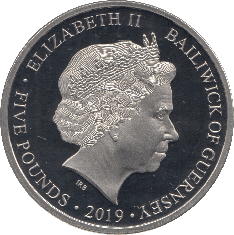 2019 FIVE POUNDS BAILIWICK OF GUERNSEY - WORLD COINS - Cambridgeshire Coins