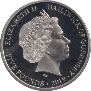 2019 FIVE POUNDS BAILIWICK OF GUERNSEY - WORLD COINS - Cambridgeshire Coins