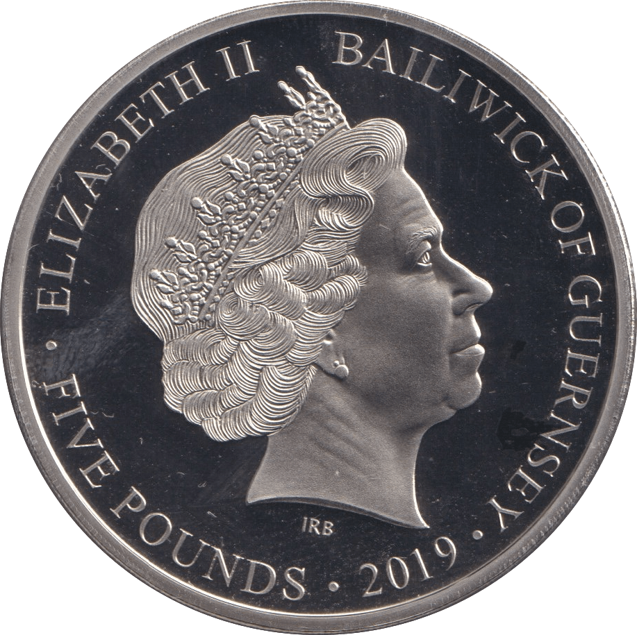 2019 FIVE POUNDS BAILIWICK OF GUERNSEY - WORLD COINS - Cambridgeshire Coins