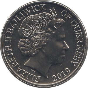 2019 FIVE POUNDS D - DAY 75TH ANNIVERSARY BAILIWICK OF GUERNSEY ( BU ) - WORLD COINS - Cambridgeshire Coins