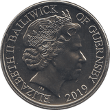 2019 FIVE POUNDS D - DAY 75TH ANNIVERSARY BAILIWICK OF GUERNSEY ( BU ) - WORLD COINS - Cambridgeshire Coins