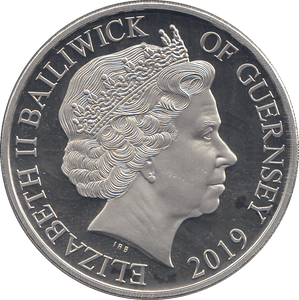 2019 FIVE POUNDS D - DAY 75TH ANNIVERSARY BAILIWICK OF GUERNSEY ( PROOF ) - WORLD COINS - Cambridgeshire Coins