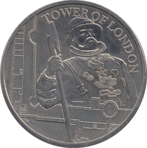2019 FIVE POUNDS TOWER OF LONDON ( BU ) - £5 BU - Cambridgeshire Coins