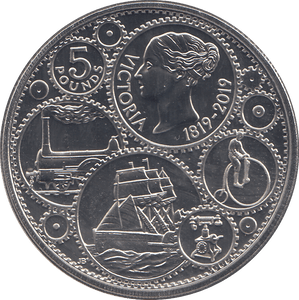 2019 FIVE POUNDS VICTORIA 200th ANNIVERSARY ( BU ) - WORLD COINS - Cambridgeshire Coins