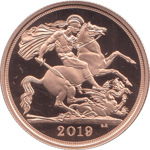 2019 GOLD DOUBLE SOVEREIGN TWO POUNDS ( PROOF ) - Double Sovereign - Cambridgeshire Coins