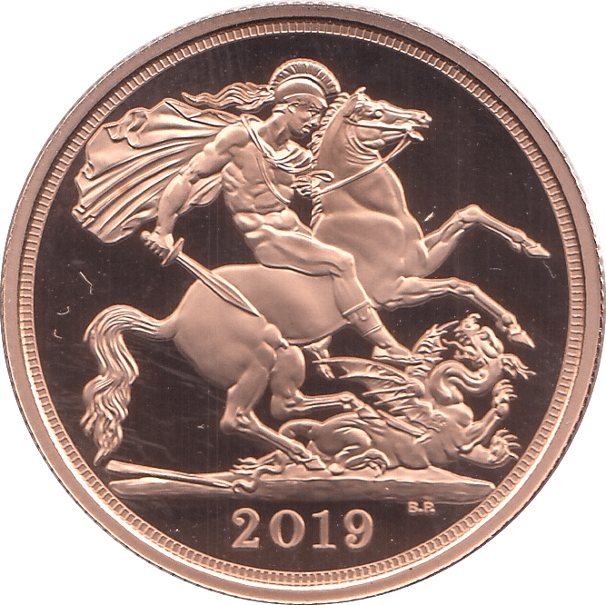 2019 GOLD DOUBLE SOVEREIGN TWO POUNDS ( PROOF ) - Double Sovereign - Cambridgeshire Coins