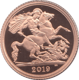 2019 GOLD HALF SOVEREIGN ( PROOF ) - HALF SOVEREIGN - Cambridgeshire Coins