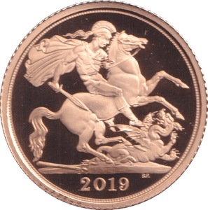 2019 GOLD HALF SOVEREIGN ( PROOF ) - HALF SOVEREIGN - Cambridgeshire Coins