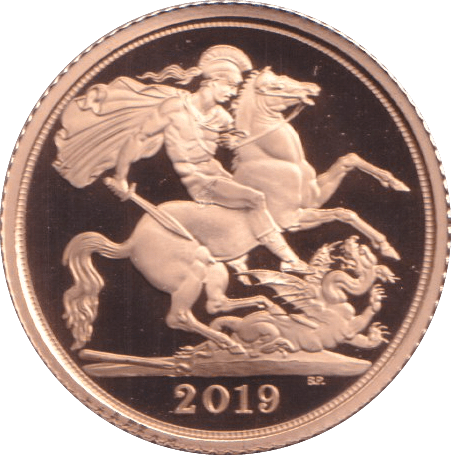 2019 GOLD HALF SOVEREIGN ( PROOF ) - HALF SOVEREIGN - Cambridgeshire Coins