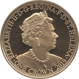 2019 GOLD PLATED CROWN ARTHUR DUKE OF WELLINGTON ( PROOF ) - WORLD COINS - Cambridgeshire Coins
