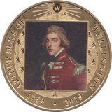 2019 GOLD PLATED CROWN ARTHUR DUKE OF WELLINGTON ( PROOF ) - WORLD COINS - Cambridgeshire Coins