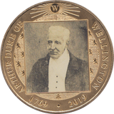 2019 GOLD PLATED CROWN ARTHUR DUKE OF WELLINGTON ( PROOF ) - WORLD COINS - Cambridgeshire Coins