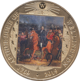 2019 GOLD PLATED CROWN ARTHUR DUKE OF WELLINGTON ( PROOF ) - WORLD COINS - Cambridgeshire Coins