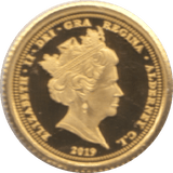 2019 GOLD PROOF FIVE POUNDS ALDERNEY - Gold World Coins - Cambridgeshire Coins