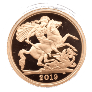 2019 GOLD PROOF HALF SOVEREIGN BOXED - GOLD PROOF HALF SOVEREIGNS - Cambridgeshire Coins