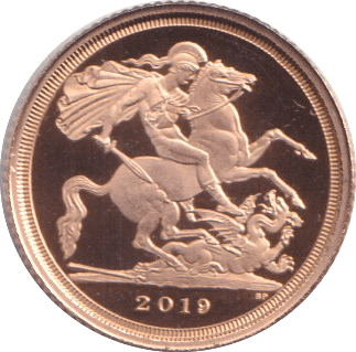2019 GOLD QUARTER SOVEREIGN ( PROOF ) - QUARTER SOVEREIGN - Cambridgeshire Coins