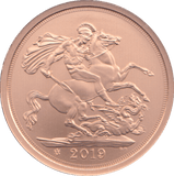 2019 GOLD SOVEREIGN ( MATT PROOF ) - SOVEREIGN - Cambridgeshire Coins
