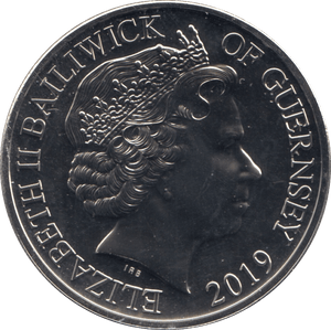 2019 GUERNSEY 75TH ANNIVERSARY D DAY FIVE POUND COIN ( BU ) - WORLD COINS - Cambridgeshire Coins