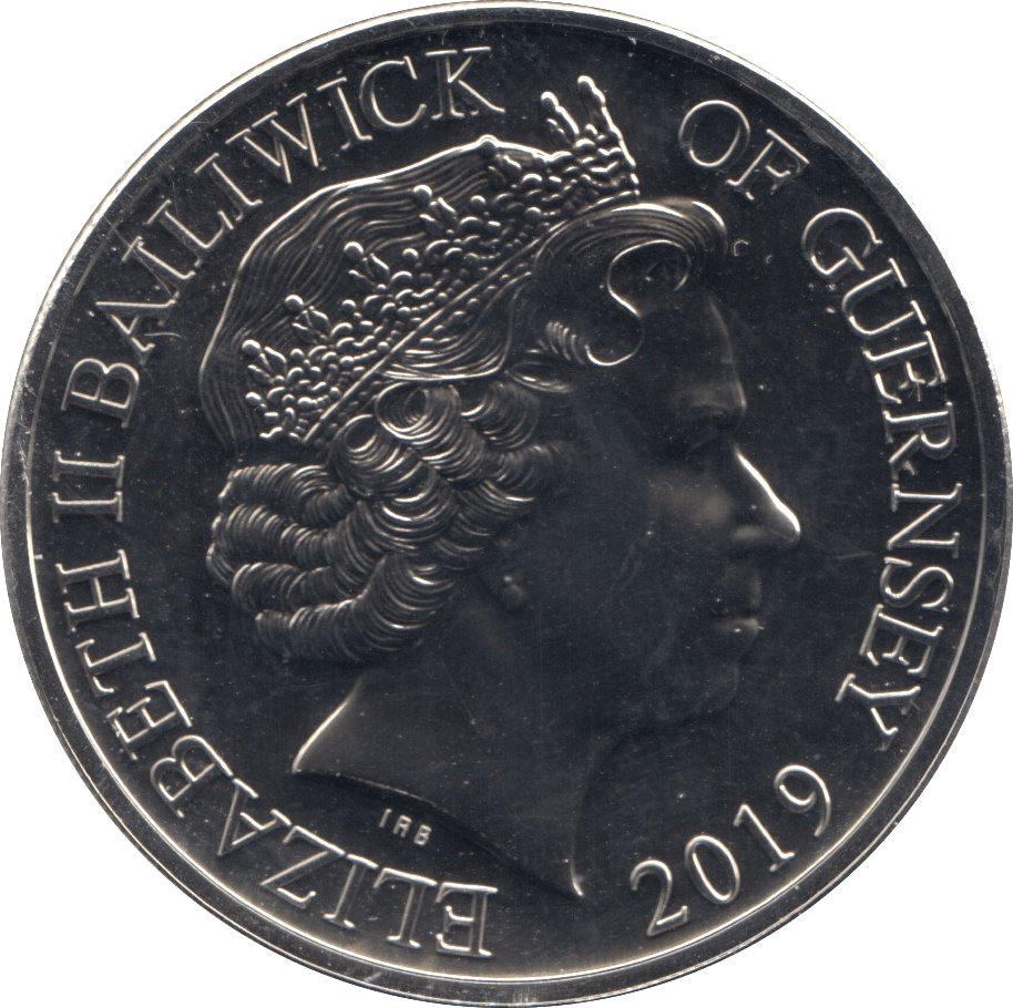 2019 GUERNSEY 75TH ANNIVERSARY D DAY FIVE POUND COIN ( BU ) - WORLD COINS - Cambridgeshire Coins