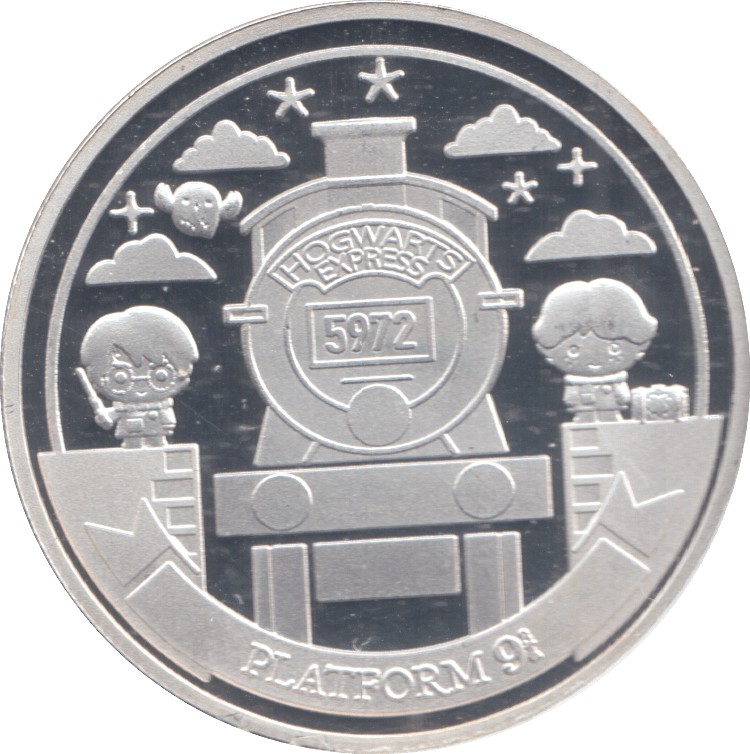 2019 HARRY POTTER SILVER PLATED TOKEN ( PROOF ) - OTHER TOKENS - Cambridgeshire Coins