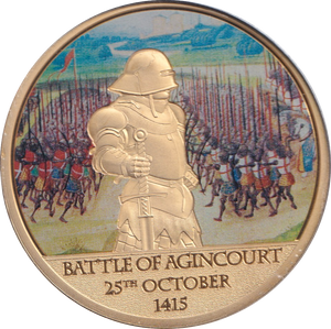 2019 HISTORY OF BRITAIN MEDALLION BATTLE OF AGINCOURT - WORLD COINS - Cambridgeshire Coins