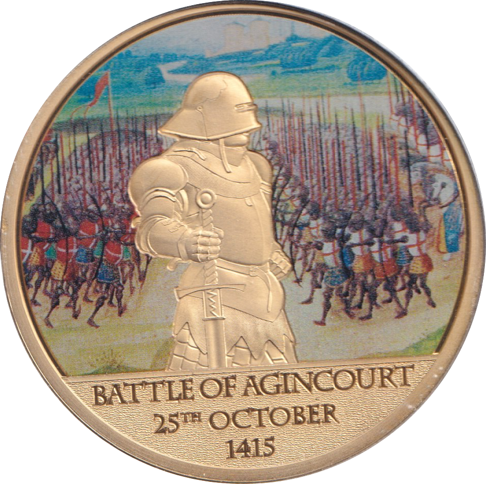2019 HISTORY OF BRITAIN MEDALLION BATTLE OF AGINCOURT - WORLD COINS - Cambridgeshire Coins