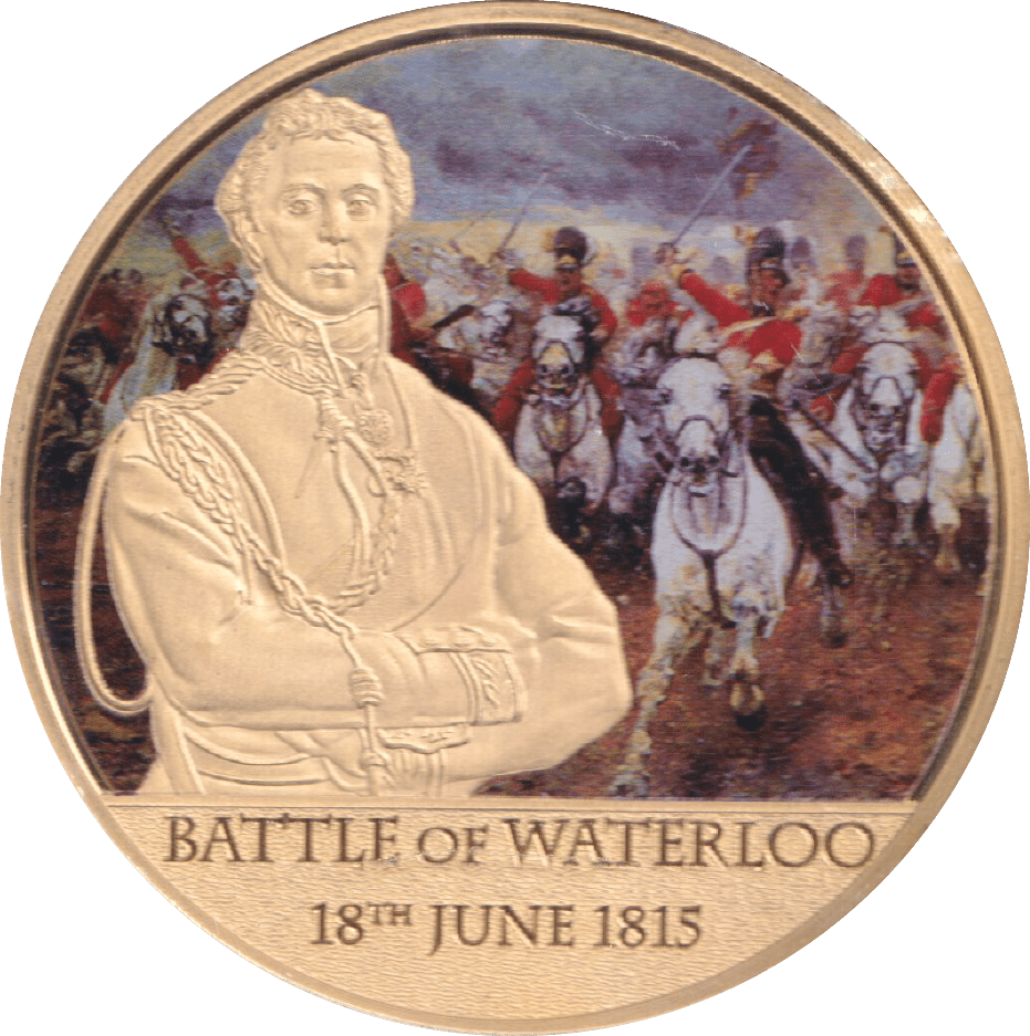 2019 HISTORY OF BRITAIN MEDALLION BATTLE OF WATERLOO - WORLD COINS - Cambridgeshire Coins