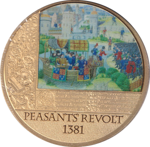 2019 HISTORY OF BRITAIN MEDALLION PEASANTS REVOLT - WORLD COINS - Cambridgeshire Coins