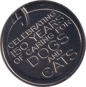 2019 MEDALLION - 150 YEARS OF CARING FOR DOGS AND CATS - WORLD COINS - Cambridgeshire Coins