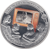 2019 MOON LANDING HALF DOLLAR THE WORLD WATCHES SILVER PROOF PLATED - WORLD COINS - Cambridgeshire Coins