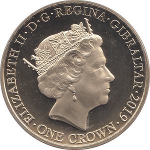2019 ONE CROWN GIBRALTAR - WORLD COINS - Cambridgeshire Coins