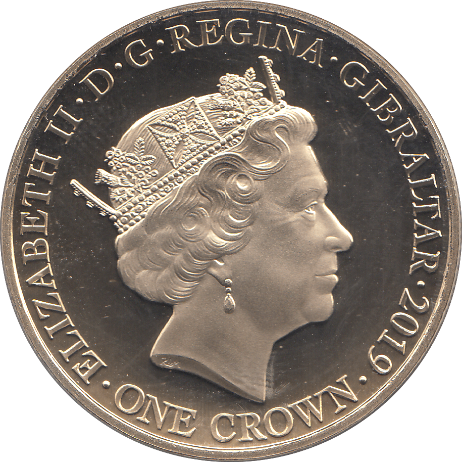 2019 ONE CROWN GIBRALTAR - WORLD COINS - Cambridgeshire Coins